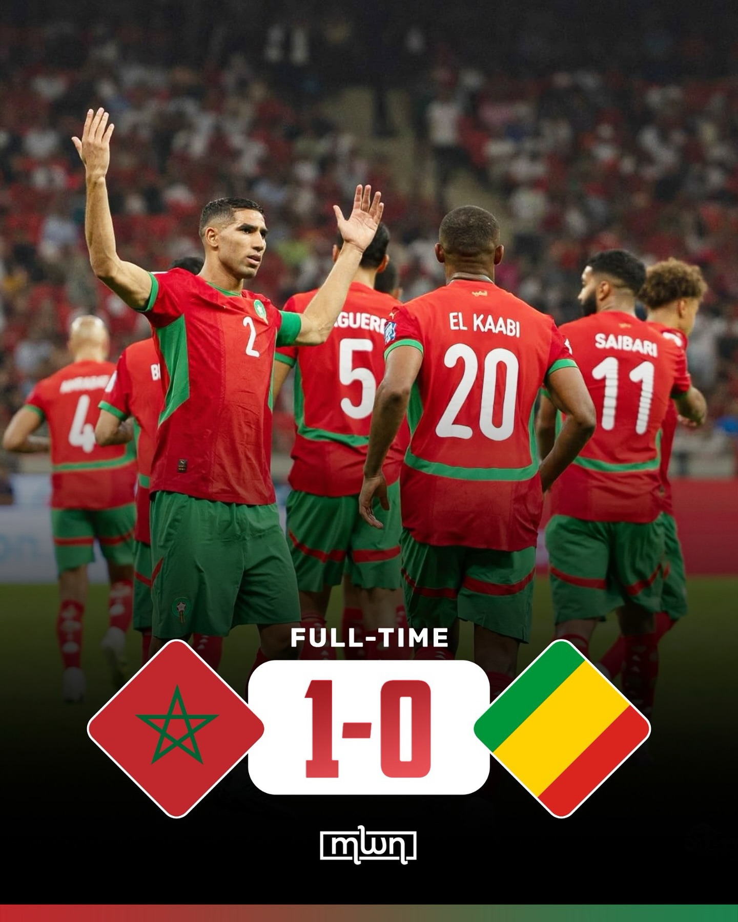 Morocco đã giành vé dự VCK World Cup 2026