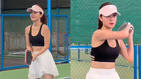 Mẹ 3 con Phạm Quỳnh Anh chơi pickleball giữ dáng, bí quyết trẻ như thuở đôi mươi  Mẹ 3 con Phạm Quỳnh Anh chơi pickleball giữ dáng, bí quyết trẻ như thuở đôi mươi