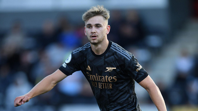 Billy Vigar khi còn khoác áo Arsenal