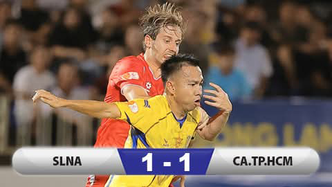 Kết quả Sông Lam Nghệ An 1-1 Công an Hà Nội: CAHN không thắng được 10 người của SLNA   Kết quả Sông Lam Nghệ An 1-1 Công an Hà Nội: CAHN không thắng được 10 người của SLNA