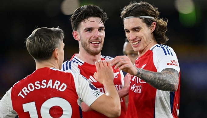 Calafiori và Declan Rice có thể tạo ra những pha bóng ngẫu hứng và đột biến