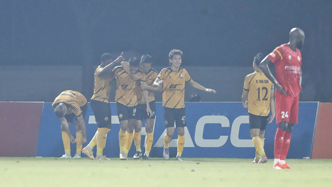 Thanh Hoá đã có một trận đấu khá hay trên sân PVF-CAND. Ảnh: Đức Cường