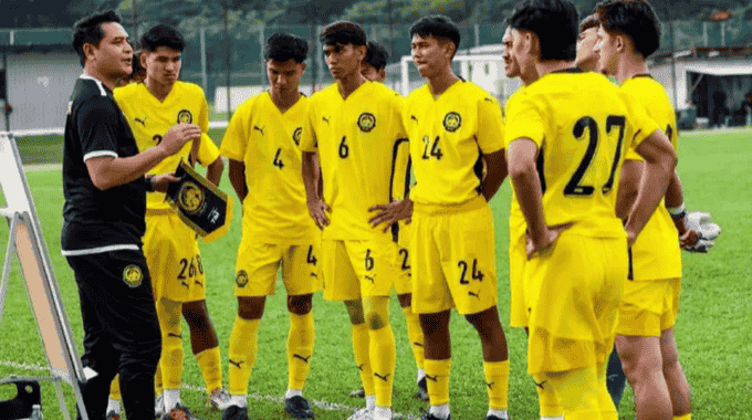 U23 Malaysia nằm cùng bảng đấu với U23 Việt Nam và U23 Lào tại vòng bảng SEA Games 33. ẢNH: NST