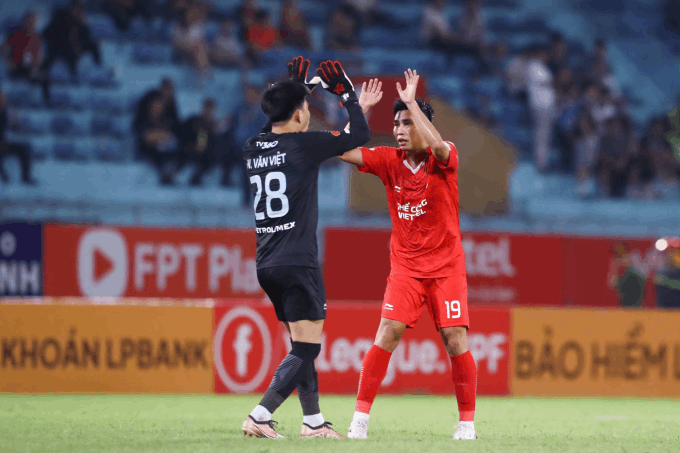 Đinh Xuân Tiến đang có phong độ cao trong màu áo Thể Công Viettel. Ảnh: TC-VT FC