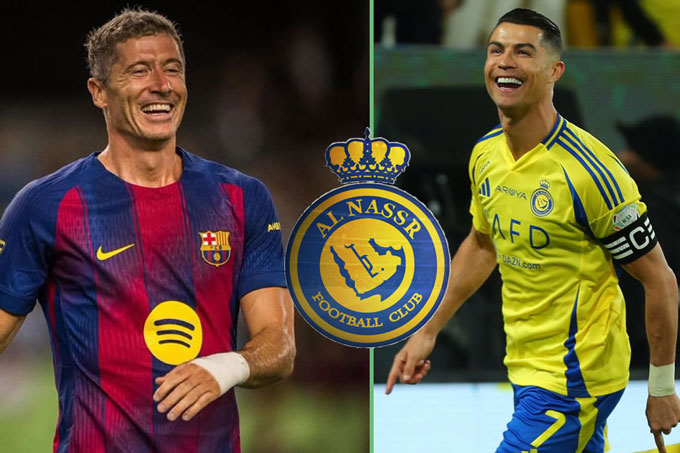 Ronaldo muốn cùng Lewandowski thành song sát trên hàng công của Al Nassr