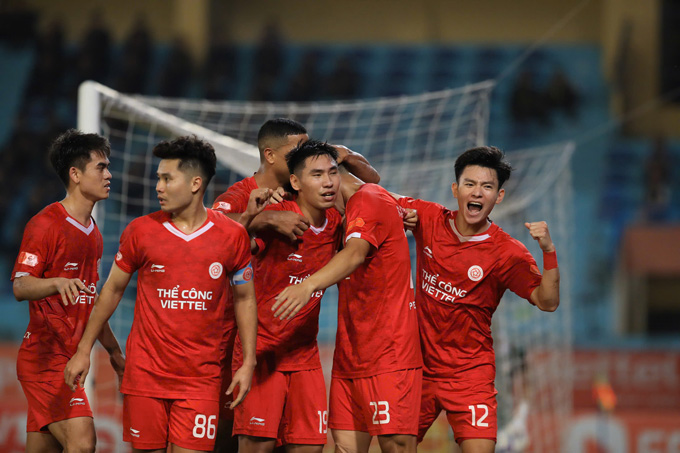 Tinh thần thi đấu là một điểm cộng của Thể Công dưới thời HLV Popov - Ảnh: Đức Cường