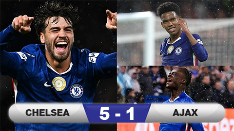Kết quả Chelsea 5-1 Ajax: Măng non The Blues ghi dấu ấn  Kết quả Chelsea 5-1 Ajax: Măng non The Blues ghi dấu ấn