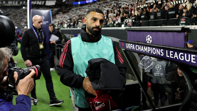 Salah bị mất suất đá chính ở trận gặp Frankfurt