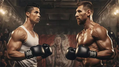 Giả thuyết gây sốc về việc Messi hay Ronaldo sẽ thắng trên sàn đấu quyền Anh  Giả thuyết gây sốc về việc Messi hay Ronaldo sẽ thắng trên sàn đấu quyền Anh