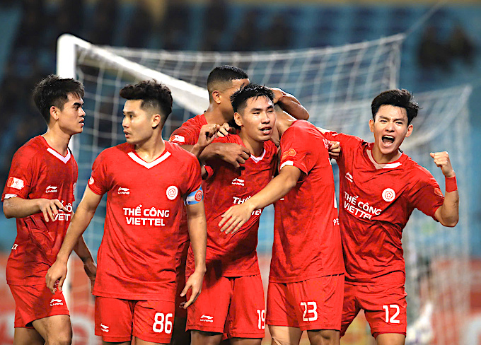 Thể Công Viettel đang mơ đến chức vô địch. Ảnh: Đức Cường