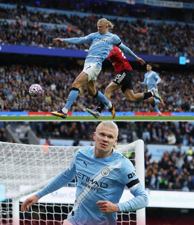 Cứ mỗi khi Haaland dứt điểm là gần như sẽ có bàn thắng