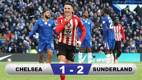 Kết quả Chelsea 1-2 Sunderland: The Blues thua đau phút cuối  Kết quả Chelsea 1-2 Sunderland: The Blues thua đau phút cuối