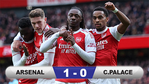 Kết quả Arsenal 1-0 Crystal Palace: Thêm 3 điểm cho Pháo thủ  Kết quả Arsenal 1-0 Crystal Palace: Thêm 3 điểm cho Pháo thủ