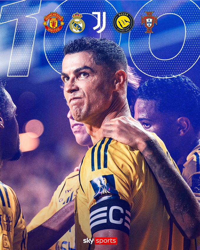 Ronaldo cũng là người duy nhất ghi ít nhất 100 bàn ở 5 đội bóng khác nhau