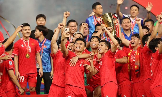 ĐT Việt Nam đang là đương kim vô địch của AFF Cup gần nhất - Ảnh: Đức Cường 