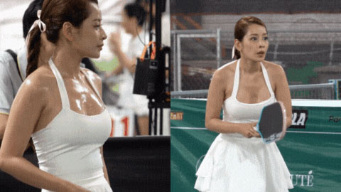 Chi Pu đẫm mồ hôi trên sân pickleball, fan khen thần thái 10 điểm  Chi Pu đẫm mồ hôi trên sân pickleball, fan khen thần thái 10 điểm