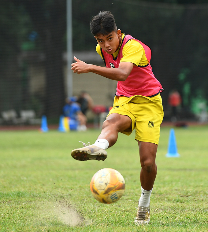 Mong mỏi của Trung Hiếu đã được bố thấu hiểu - Ảnh: Hà Nội FC