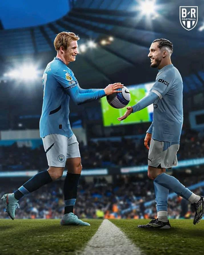 Cherki đang từng bước thay De Bruyne thành nguồn cung bàn thắng cho Haaland