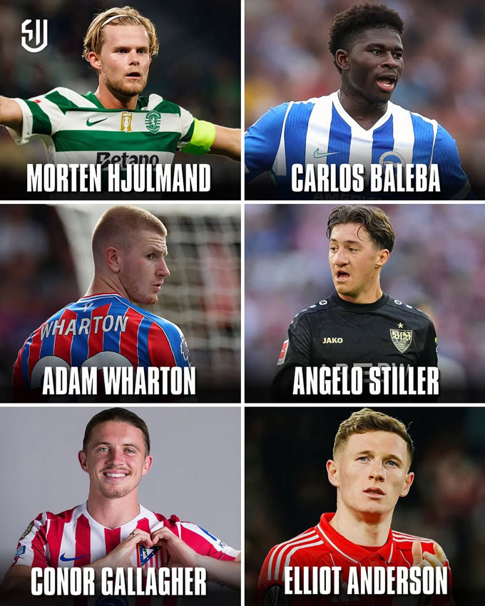 MU cần ít nhất 2 trong 6 cái tên này cho tuyến giữa