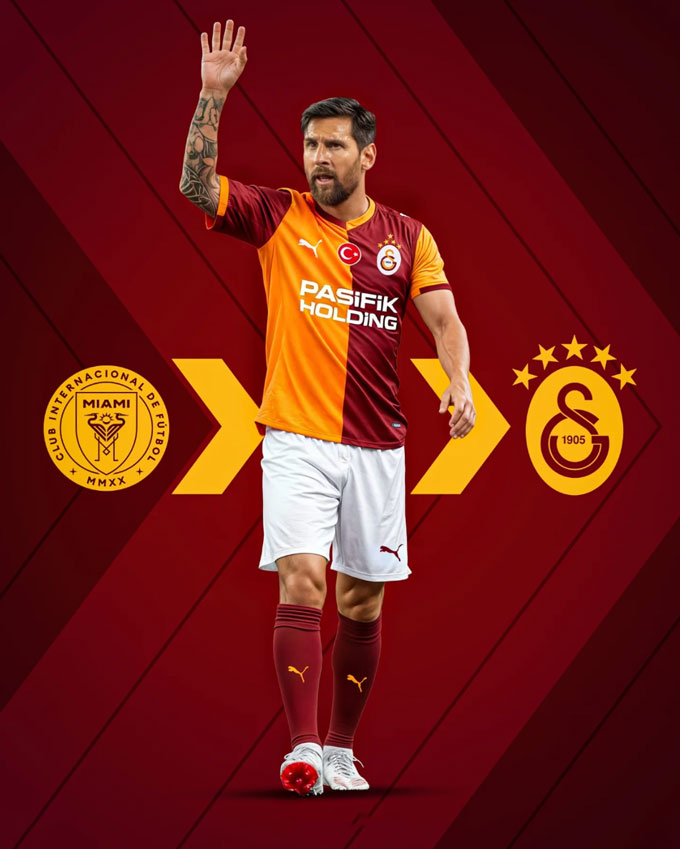 Galatasaray hỏi mượn Messi trong 4 tháng từ Inter Miami
