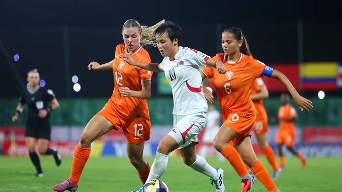 U17 nữ Triều Tiên từng "hủy diệt" U17 nữ Hà Lan 5-0 ở vòng bảng 
