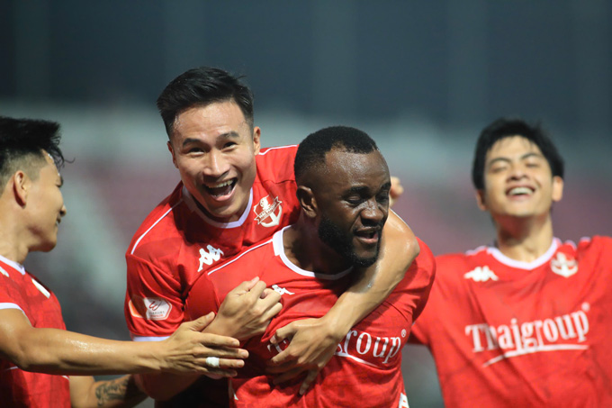 Hải Phòng đánh bại Đà Nẵng mà không mất quá nhiều sức lực. Ảnh: Phan Tùng