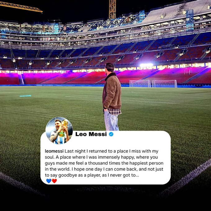 Messi chia sẻ đầy cảm xúc trên trang cá nhân