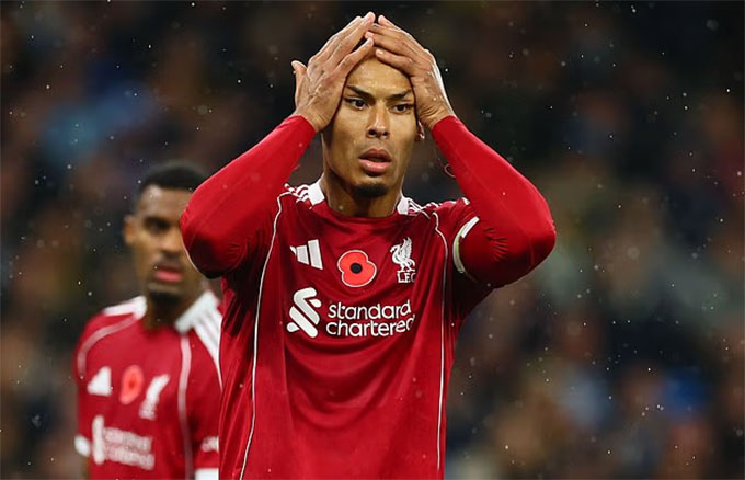 Một đội trưởng lão luyện như Van Dijk cũng đang nhạt nhòa