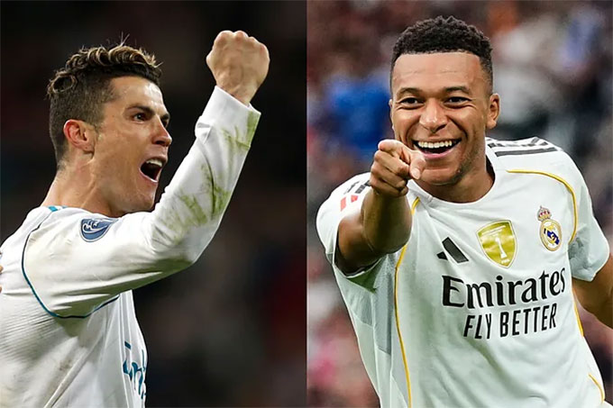 Ronaldo và Mbappe đầu là những "cỗ máy săn bàn" siêu hạng