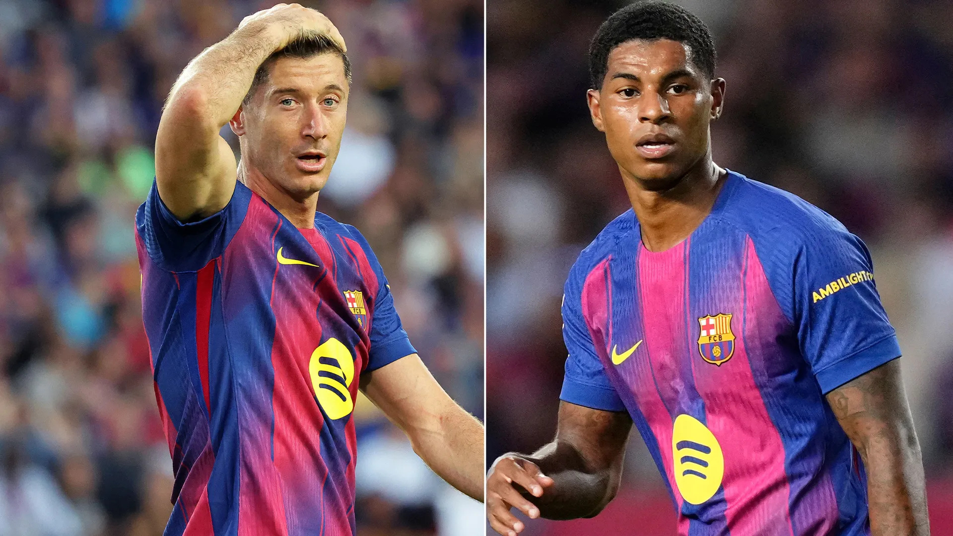 Lewandowski đã ăn mừng 3 bàn thắng, và Rashford cũng có 2 pha "kiến tạo rưỡi"