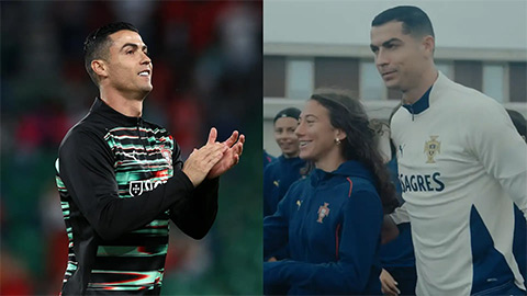Ronaldo ra sân gặp đội U16 nữ Bồ Đào Nha 