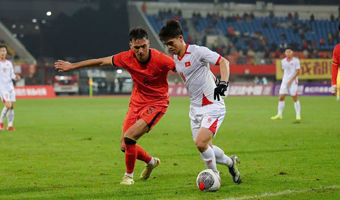 U22 Trung Quốc bị U22 Việt Nam vượt mặt ngay trên sân nhà