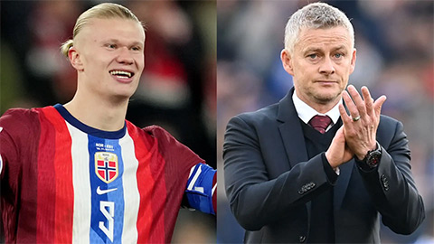  Solskjaer muốn làm thầy Haaland một lần nữa