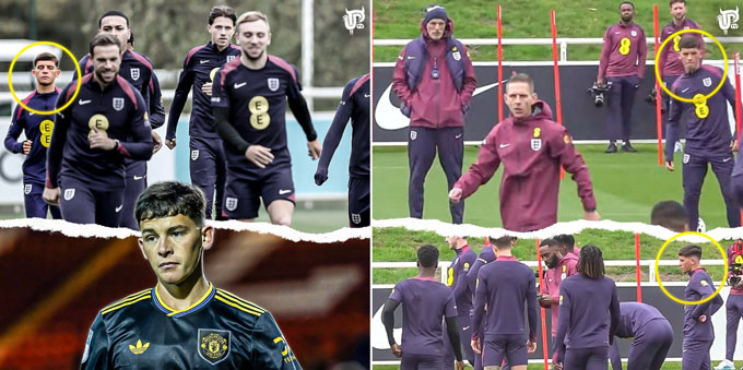 Lacey từng được tập với cả đội một MU và ĐTQG Anh