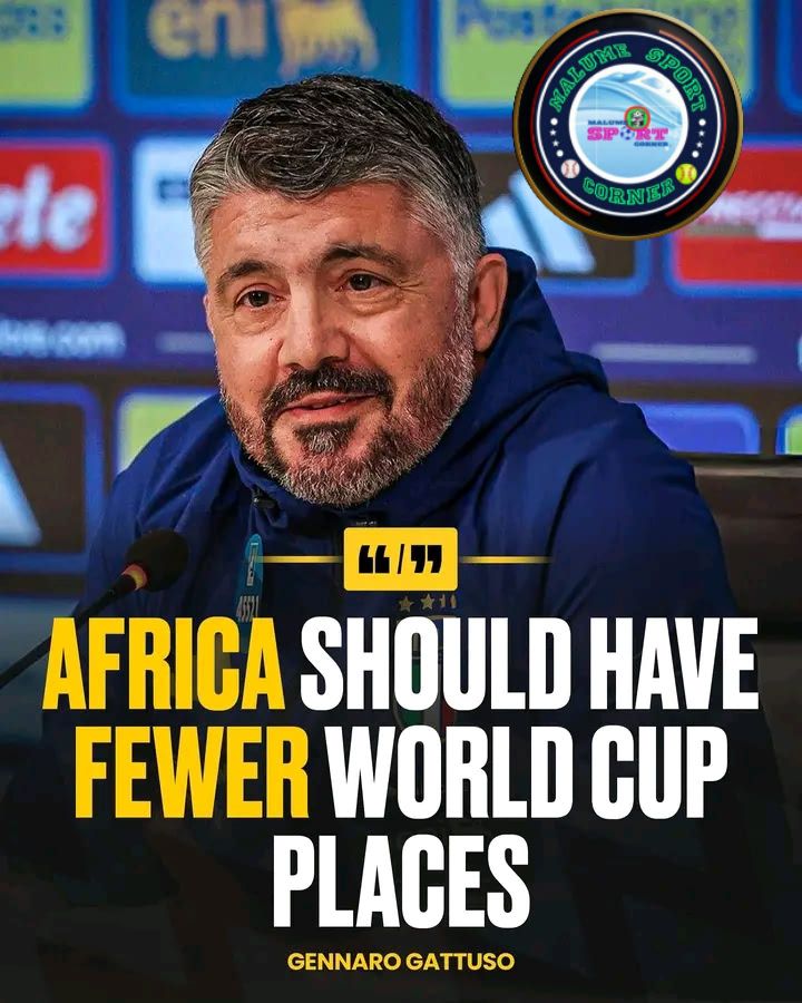 Gattuso không nói "Châu Phi nên có ít suất hơn" như thông điệp đã bị bóp méo ở ảnh này, mà chỉ diễn giải rằng con số hiện nay cao hơn trước đây