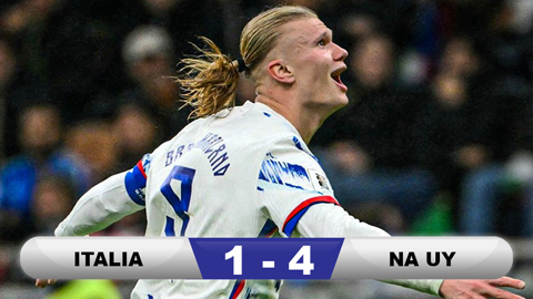  Kết quả Italia 1-4 Na Uy: Haaland đưa Na Uy tới World Cup