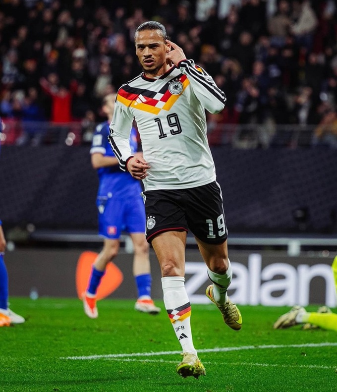 Leroy Sane thể hiện phong độ ấn tượng tại ĐT Đức
