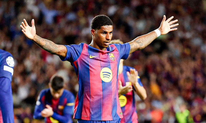 Rashford đang thi đấu tốt tại Barca