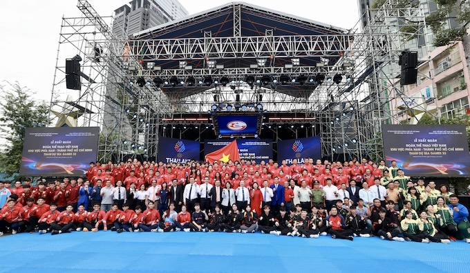 Đoàn thể thao khu vực phía Nam nỗ lực hoàn thành các mục tiêu đề ra. Ảnh: Quốc An