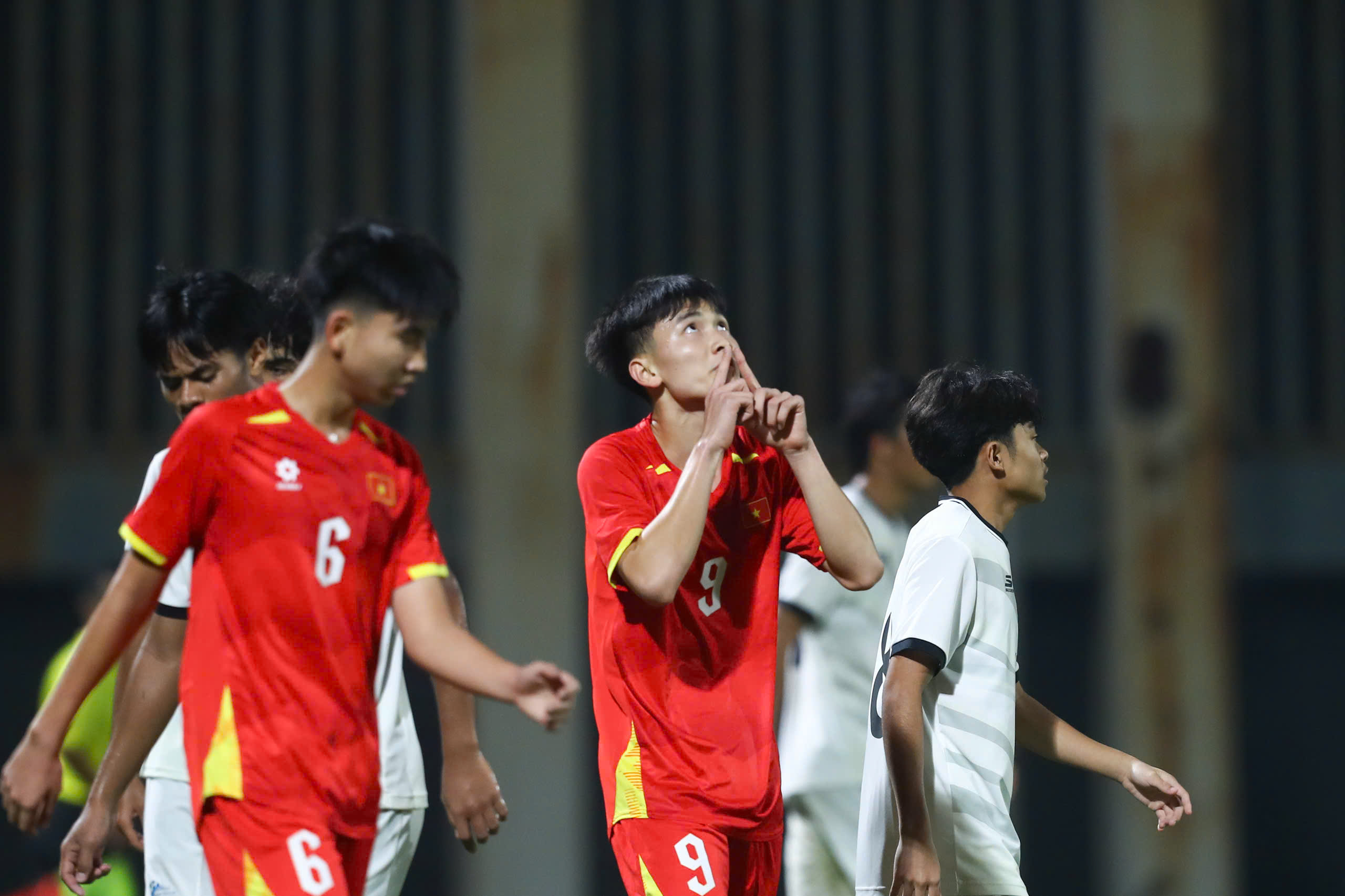 U17 Việt Nam đang khởi đầu suôn sẻ ở vòng loại U17 châu Á 2026 - Ảnh: Đức Cường