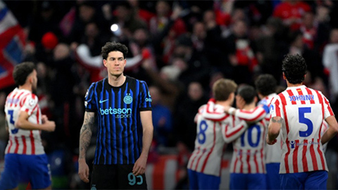  Atletico chặn đứng mạch toàn thắng của Inter Milan