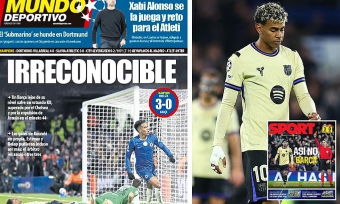 Trận thua 0-3 trước Chelsea đã khiến Barca đứt chuỗi trận ghi bàn liên tiếp.