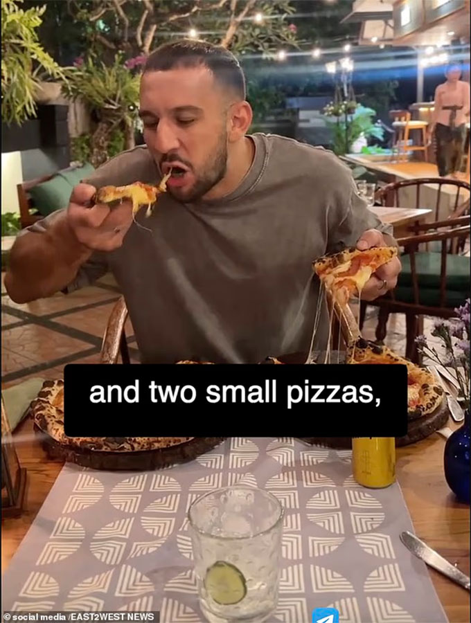 Nuyanzin ăn rất nhiều pizza vào buổi tối