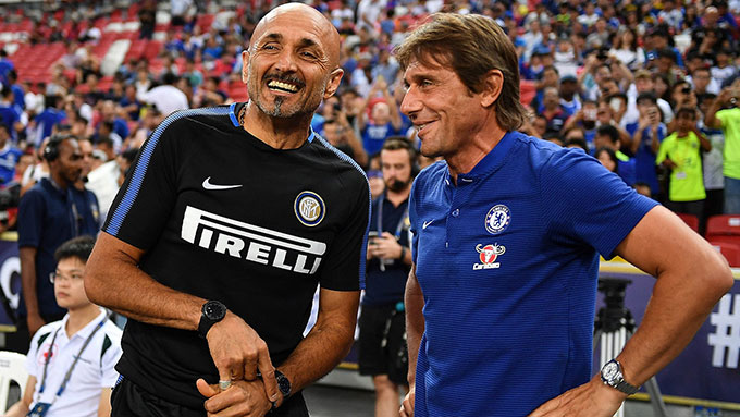 Thực tế, họ đã chạm mặt năm 2017 nhưng ở 1 trận giao hữu khi Spalletti cầm Inter còn Conte dẫn dắt Chelsea