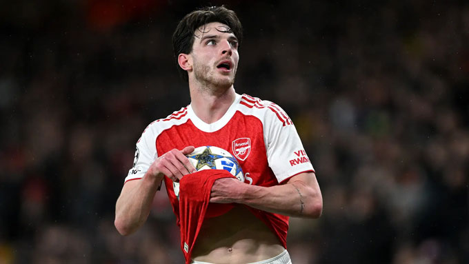 Rice bị ốm và không thể góp mặt ở trận gặp Brugge