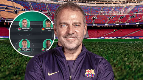 Simone Inzaghi celebrating with his Inter Milan players after beating Barcelona.