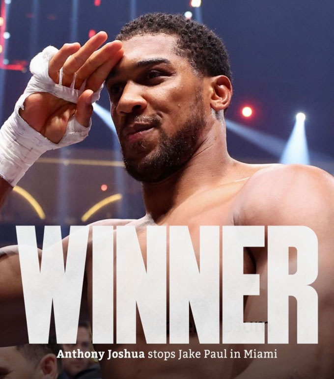 Joshua có chiến thắng xứng đáng