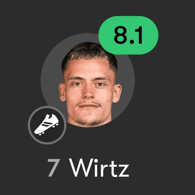 Wirtz chơi tốt trước Tottenham