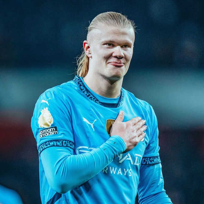 Haaland vẫn đang hạnh phúc tại Man City