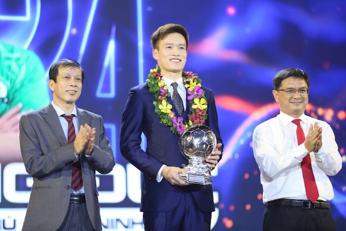 Hoàng Đức tiếp tục sẽ là 1 trong 3 gương mặt của giải thưởng Quả bóng vàng nam? Ảnh: Anh Khoa 